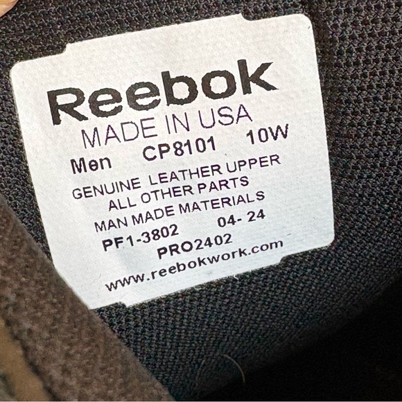 Reebok Men's Postal Express Leather Work Shoes - USPS Approved 10W CP8101 USA - Picture 7 of 7